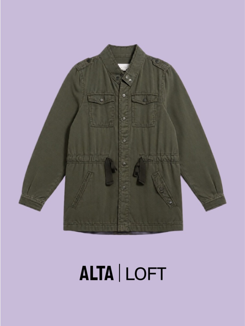 LOFT Olive Green Utility Jacket